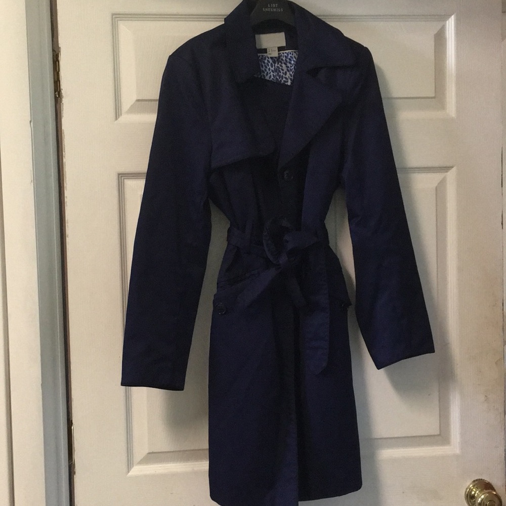 Navy H&M Trench Coat
